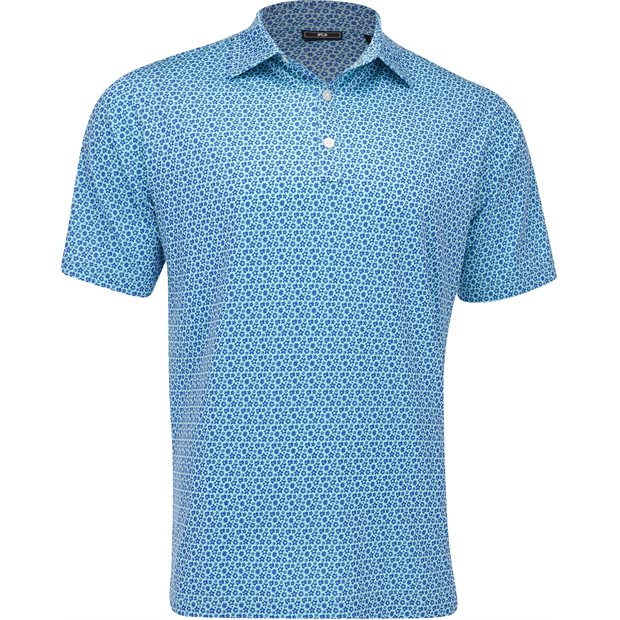 FootJoy’s Allover Floral Shirt in Blue / Aqua