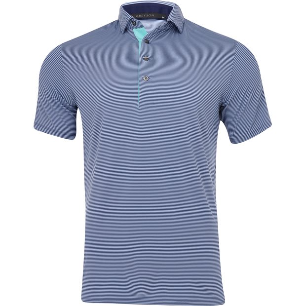Greyson’s Saranac shirt in Falcon / Delphinium