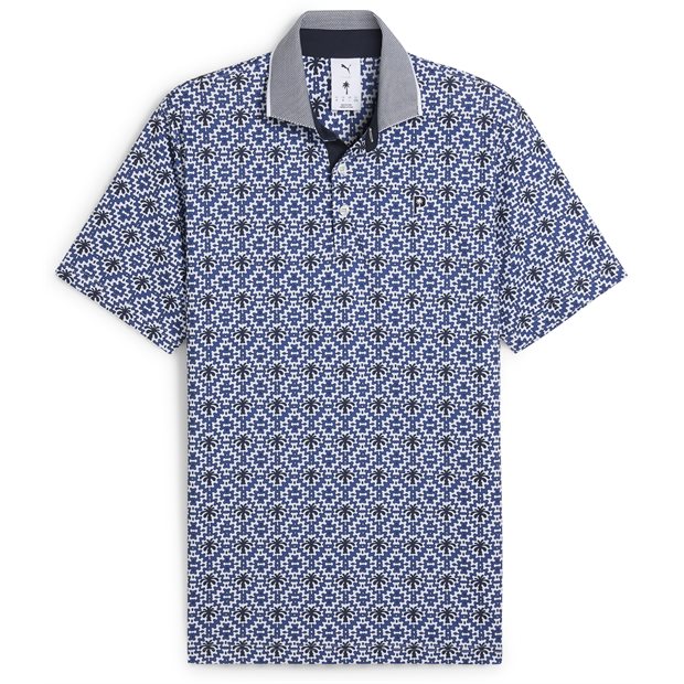 Puma’s X PTC Tile Shirt in White Glow / Deep Navy