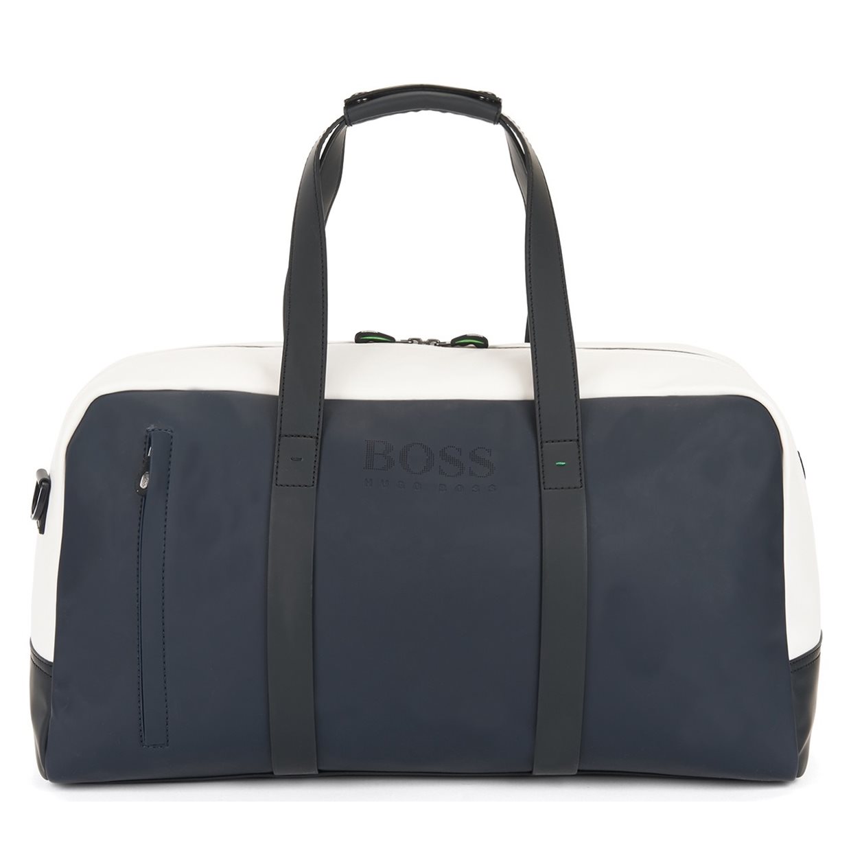 Hugo Boss Hyper Color Blocking Holdall Duffle Bag Luggage Hugo Boss Hyper Color Blocking Holdall Duffle Bag Luggage In Navy White