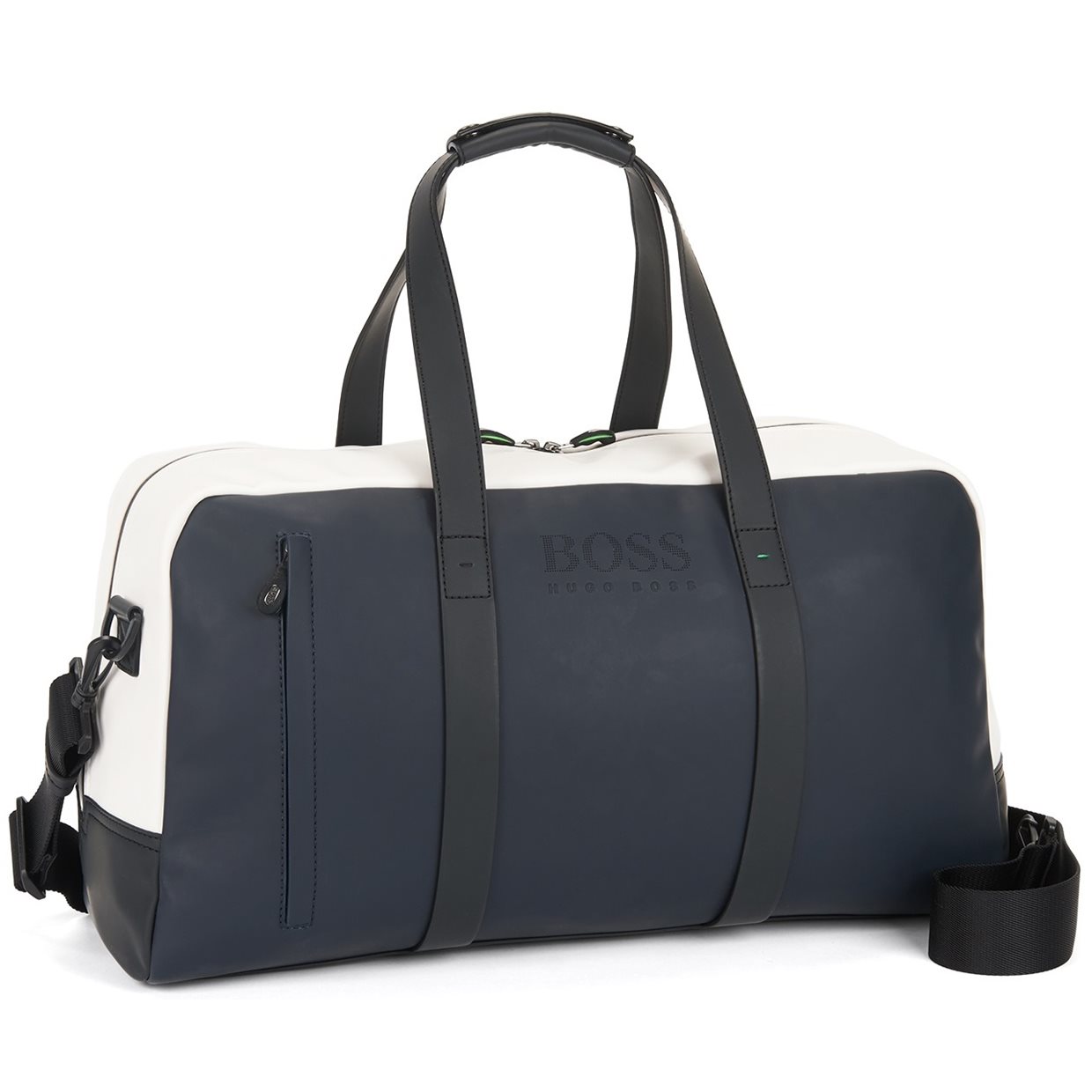 Hugo Boss Hyper Color Blocking Holdall Duffle Bag Luggage Hugo Boss Hyper Color Blocking Holdall Duffle Bag Luggage In Navy White